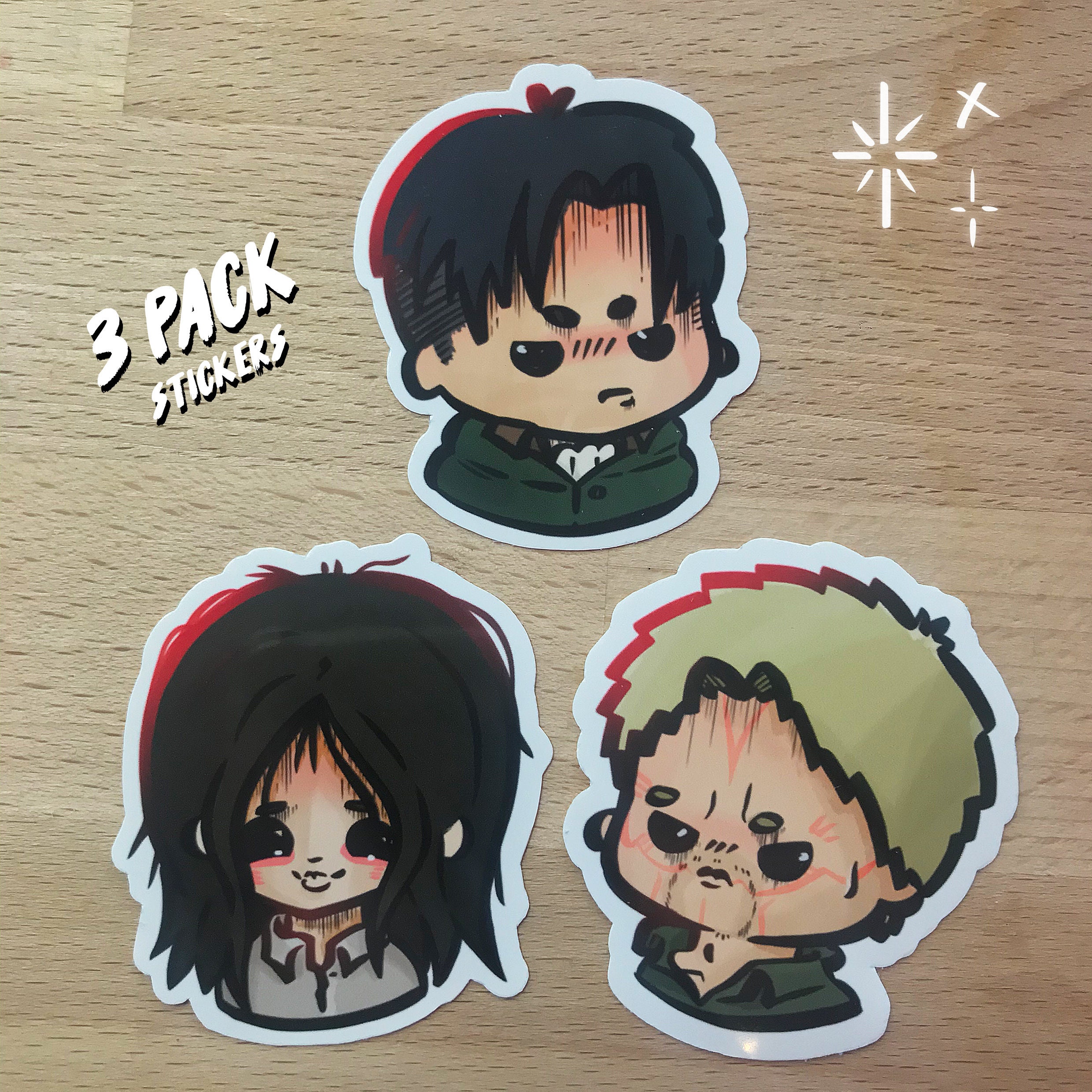 Reiner Sticker Reiner Holographic Sticker Anime Sticker Attack on Titan Chibi Art ...
