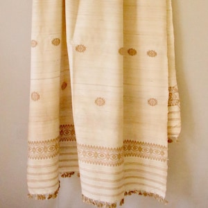 Handloom Hand Spun  Eri Silk Shawl from Assam , India