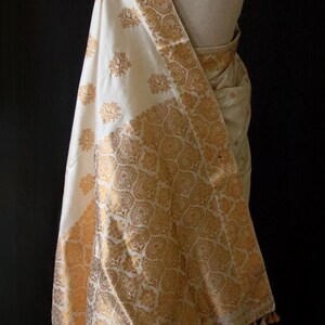 assam silk dress material Beige & Maroon Assam Silk Dress Material PSR Silks
