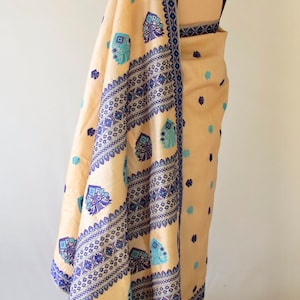 Tassar Silk Handloom Saree from Assam , India