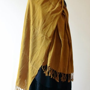 Natural Dyed Eri silk / Ahimsa Silk / Peace Silk Handloom Shawls from Assam , India
