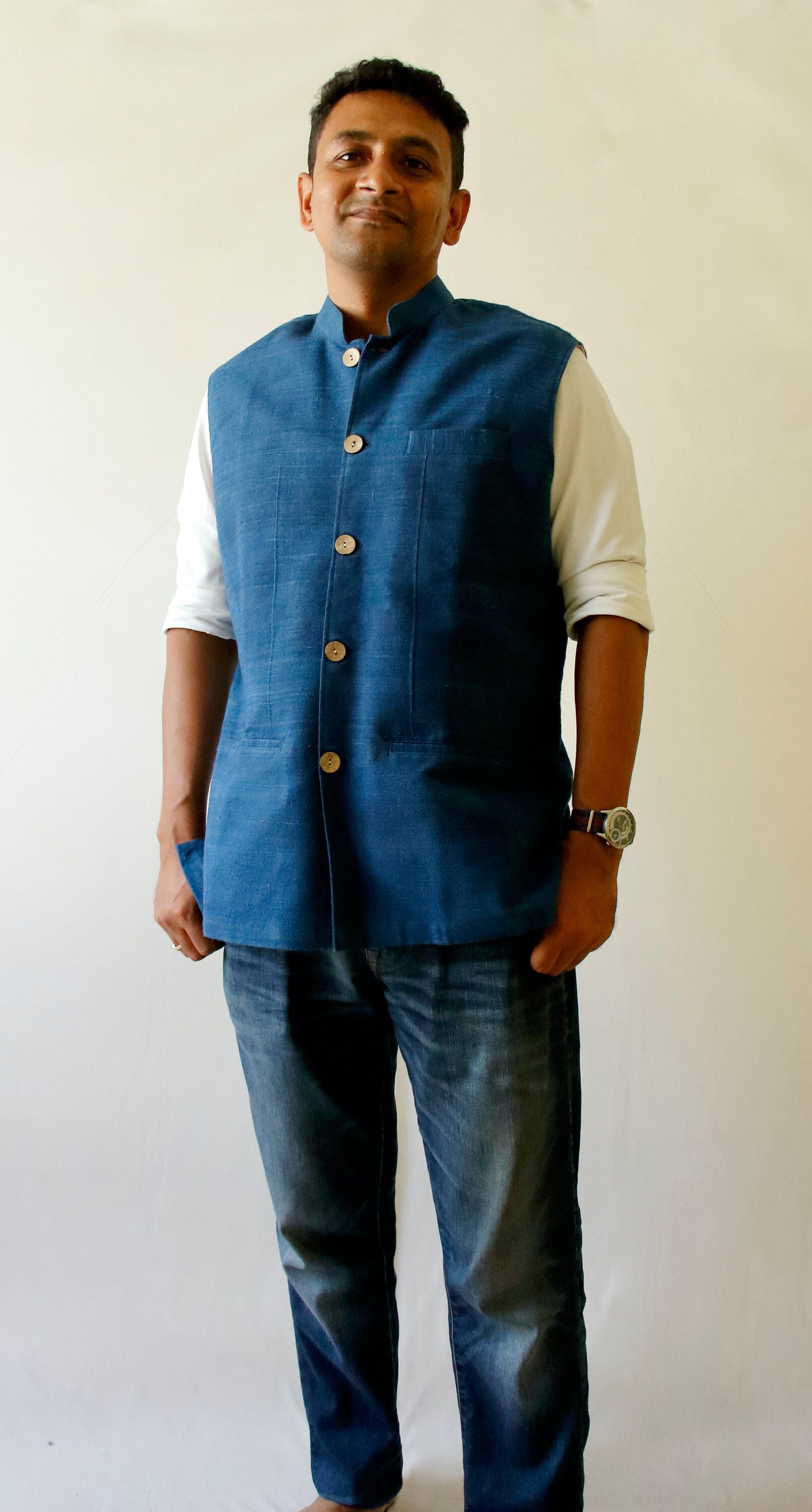 Mens Half Jacket / Chinese Collar Menswear Half Jacket Mens Half Jacket / Chinese Collar Menswear Half Jacket