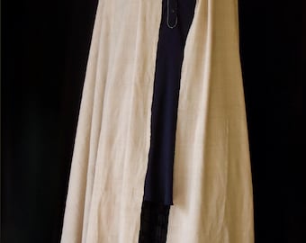 Natural soft beige Handwoven / Handspun Eri Silk Shawl from Assam, India