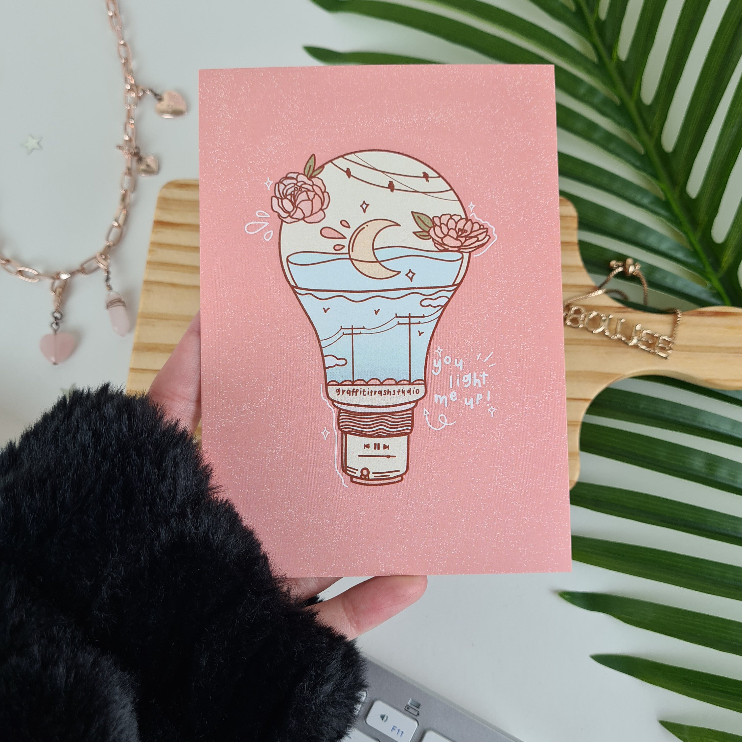 You Light Me up Art Print / Wall Art Colourful Office Etsy