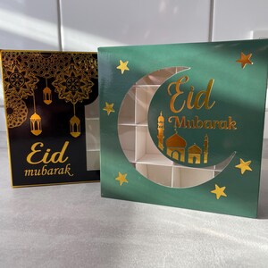 Eid Mubarak Geschenkbox | Ramadan Geschenkidee | Ramazan Hediyesi | Zuckerfest Süßigkeiten Box zum selbst befüllen