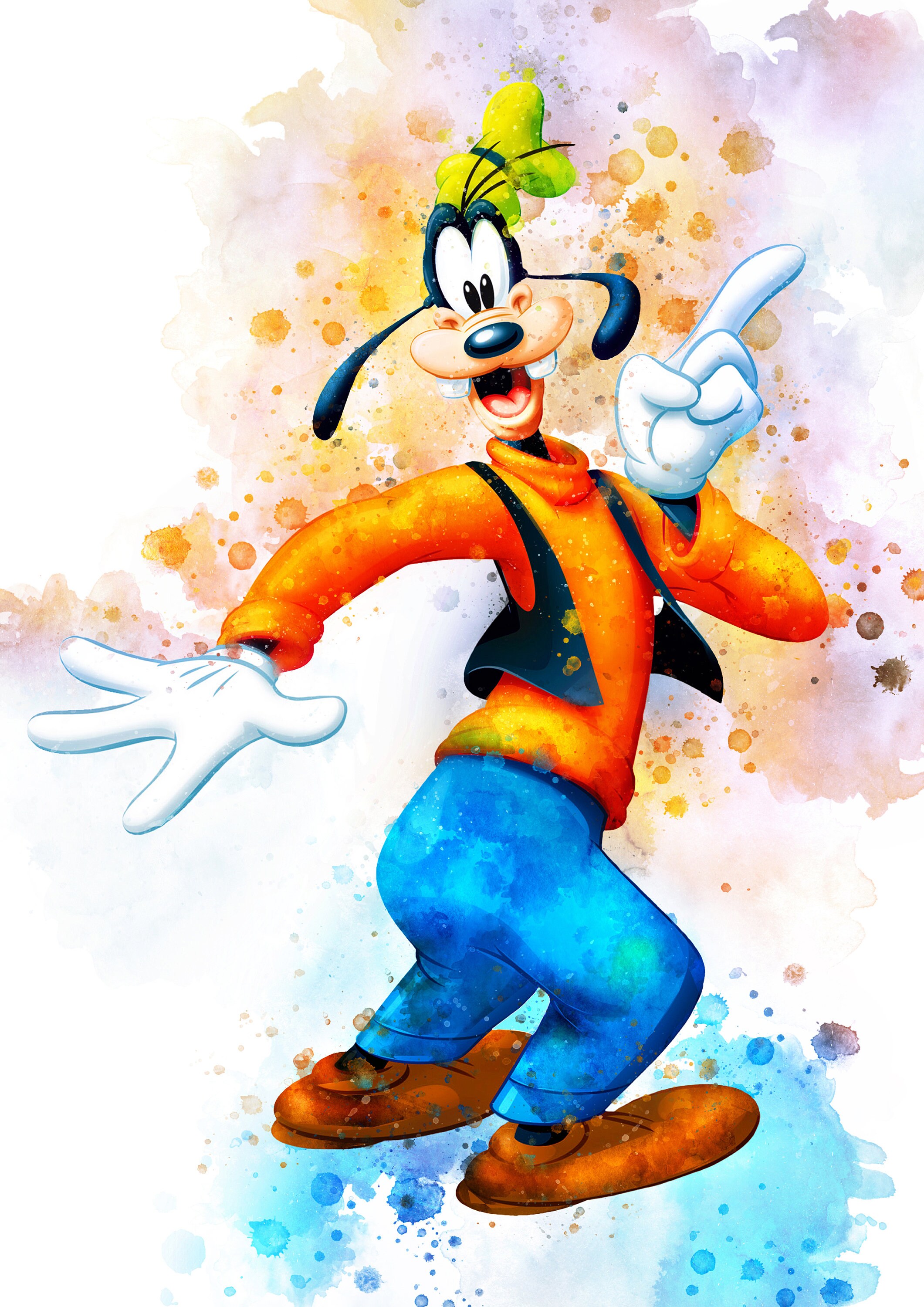 Disney Mickey Mouse Minnie Maus Aquarell Baby Kindergarten | Etsy