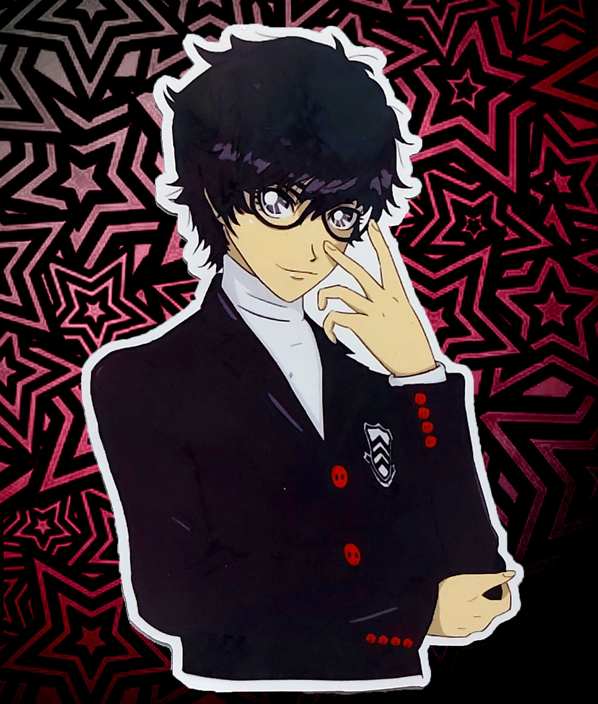 Protagonist Joker Persona 5 Ren Amamiya 90s Inspired Anime Etsy Canada