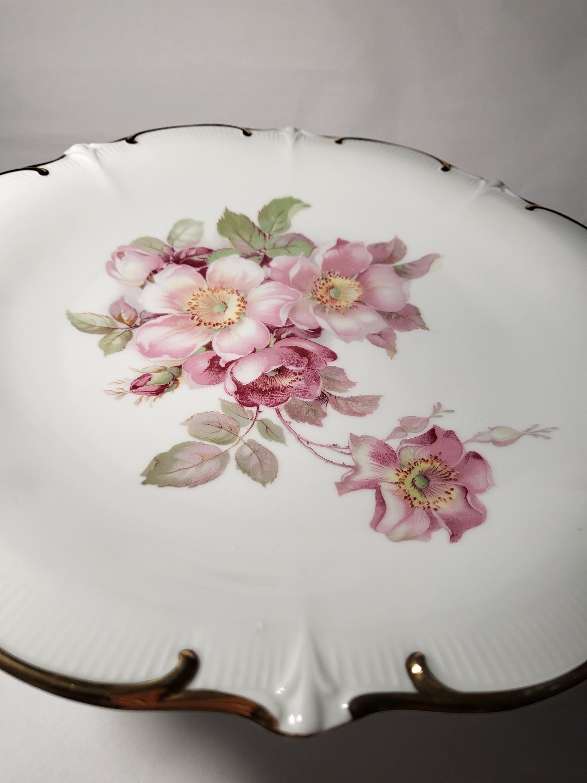 Bavaria Schumann Arzberg Germany Golden Crown E&R 1886 Wild Rose ...
