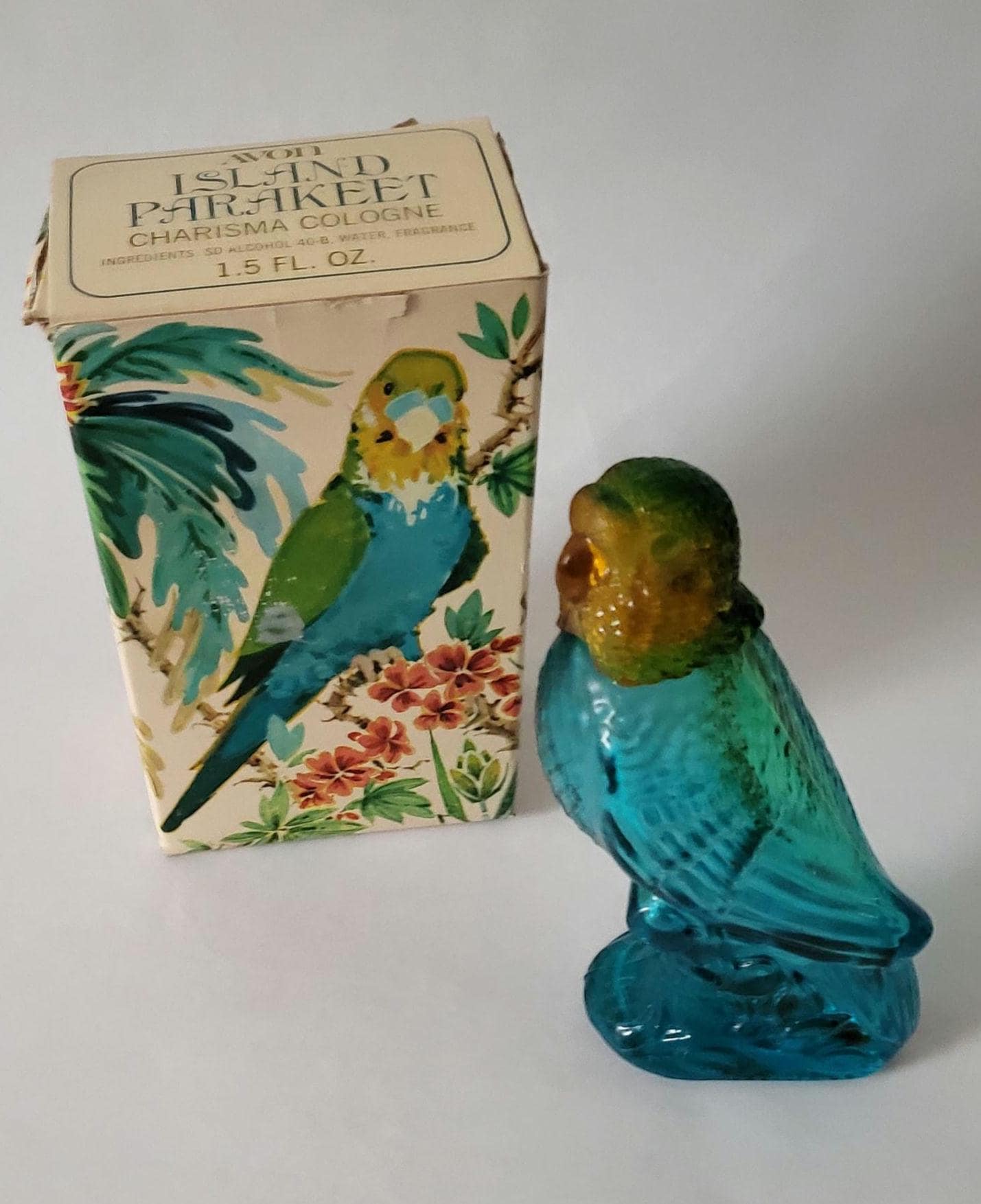 Vintage Avon Island Parakeet Cologne Bottle With Box - Etsy