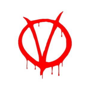 V for Vendetta Vinyl Sticker Decal for Laptops Phones Cars - Etsy