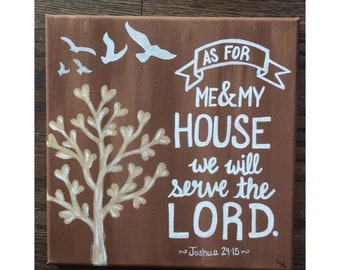 Nature Bible Verse Canvas Painting