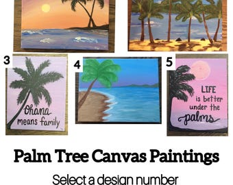 Palm Tree Canvas Painting