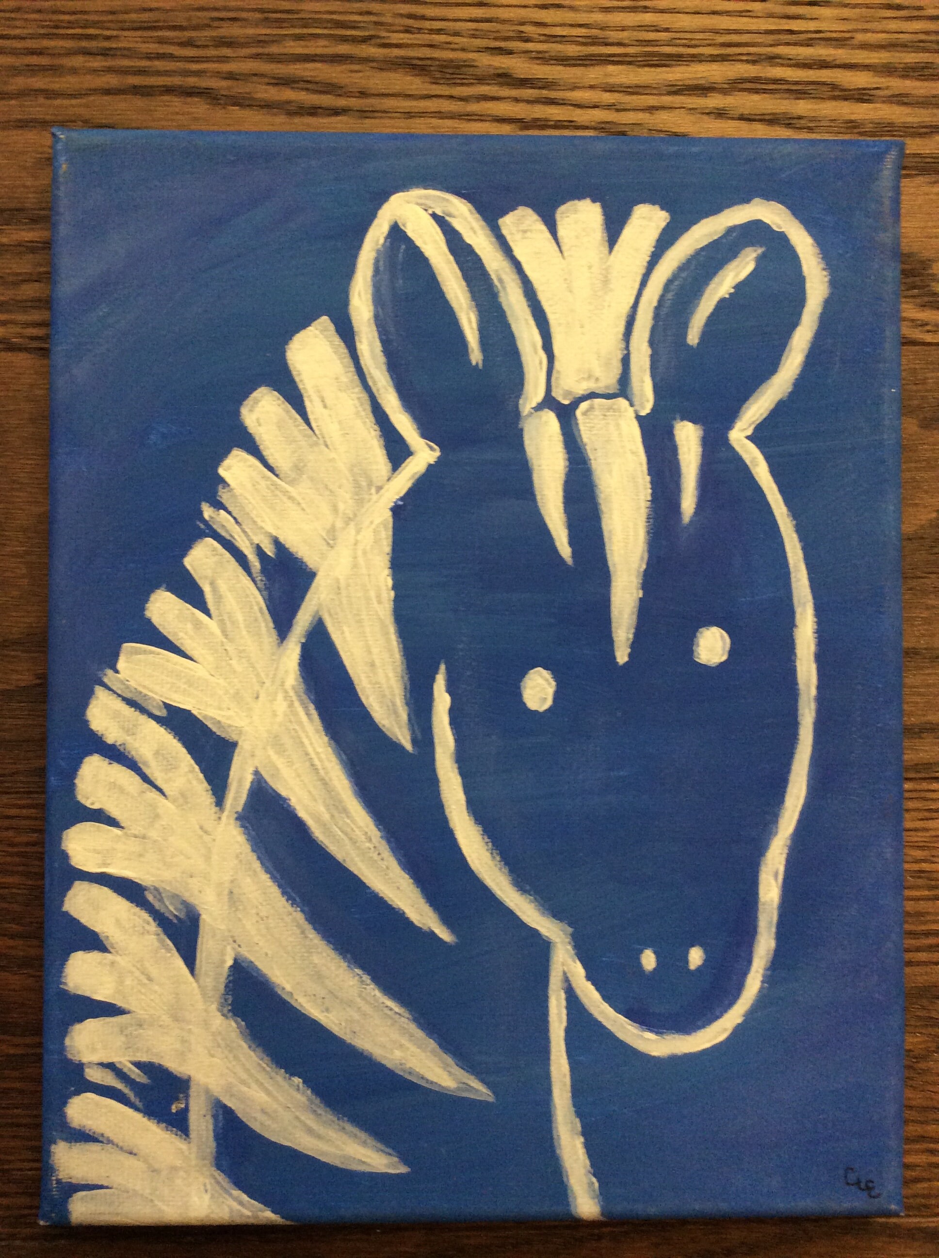 Zebra Canvas Painting | Etsy