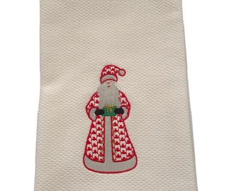 Santa waffle weave hand towels