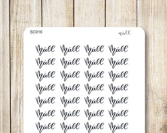 Foiled Foiled Planner sticker Wine Time Sweet Filofax travellers notebook Happy Planner Hobonichi Kikki K Bullet Journal