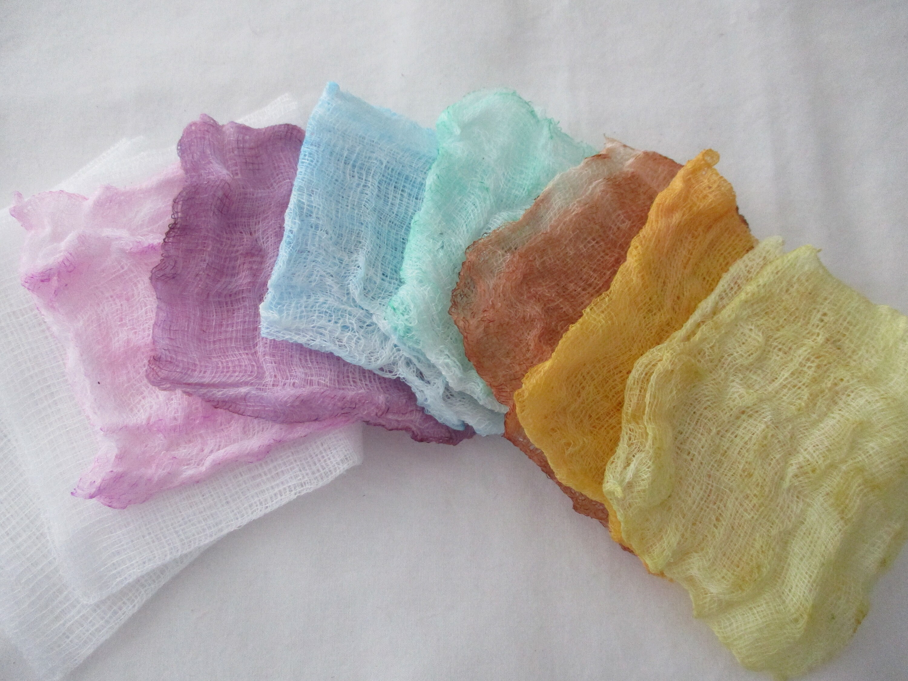 Hand Dyed Gauze assorted colour's Etsy