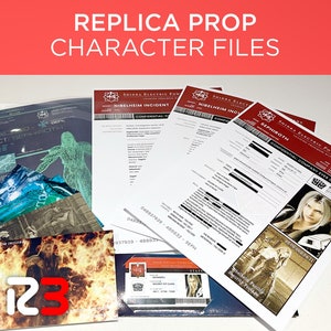 Final Fantasy Sephiroth Unofficial SHINRA File Paper Props Movie Props Replica. Perfect Gift for fans