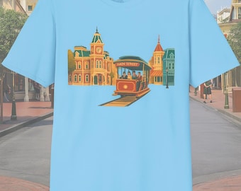 Retro Main Street T-Shirt: Magic Kingdom Inspired Theme Park Tee