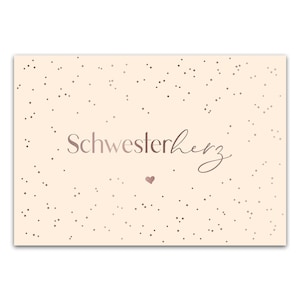 Postkarte "Schwesterherz"