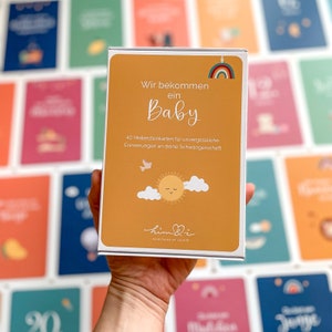 Meilensteinkarten Schwangerschaft - Wir bekommen ein Baby // Geschenk für Schwangere // Meilenstein Karten // Schwangerschaft Meilensteine