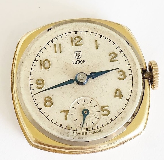 Vintage Rare Ladies 1949 Rolex Tudor Royal 9ct Gold Rolex watch works great