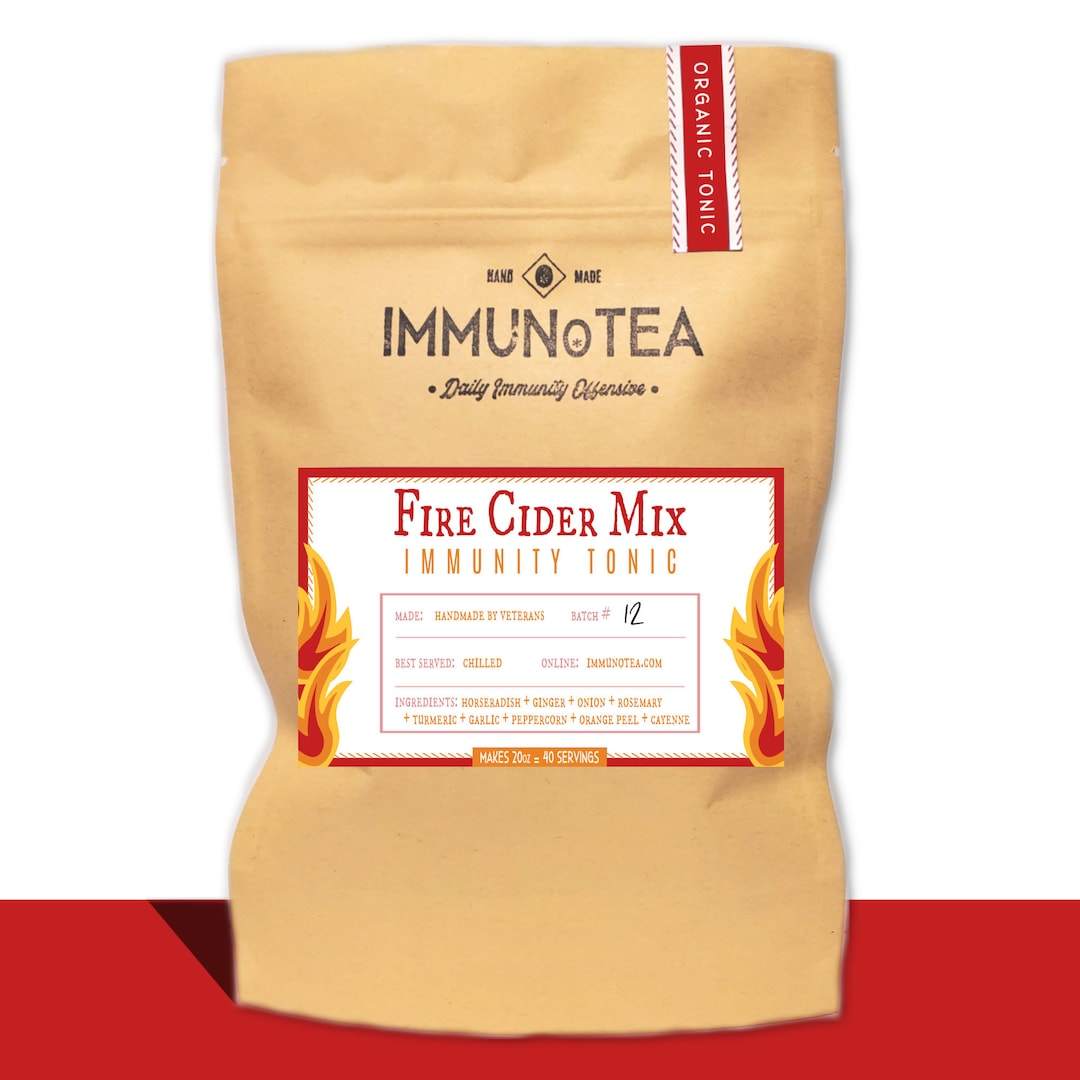 Organic Fire Cider Kit Makes 20oz Immunity Boosting Superdrink Etsy