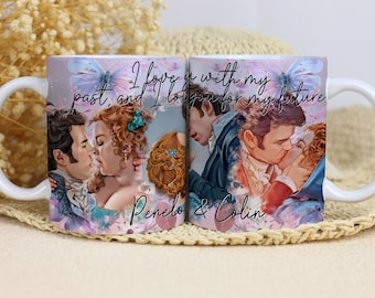 Bridgerton inspired mug wrap design, Sublimation Designs Downloads, 11 oz Sublimation Mug, Digital Download PNG, Bridgerton