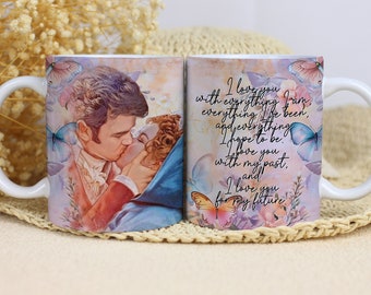 Bridgerton inspired mug wrap design, Sublimation Designs Downloads, 11 oz Sublimation Mug, Digital Download PNG, Bridgerton
