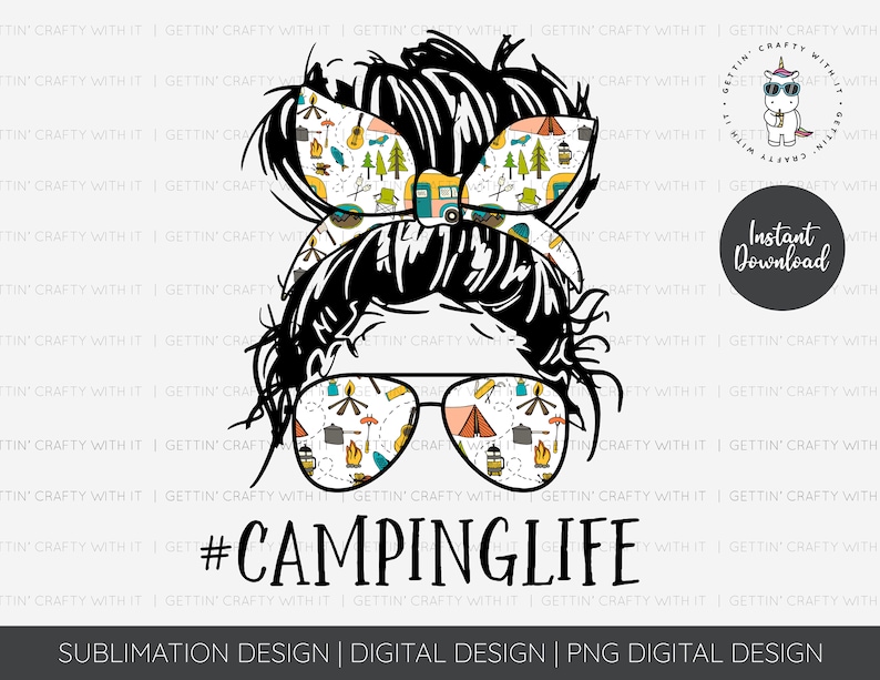 Camping Life PNG Digital Download, Digital Download, Sublimation Designs Downloads, Sublimation Design 