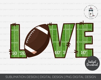 Love Football Field PNG Digital Download, Digital Download, Sublimation Designs Downloads, Sublimation Design, Game Time, Football, Lets Go