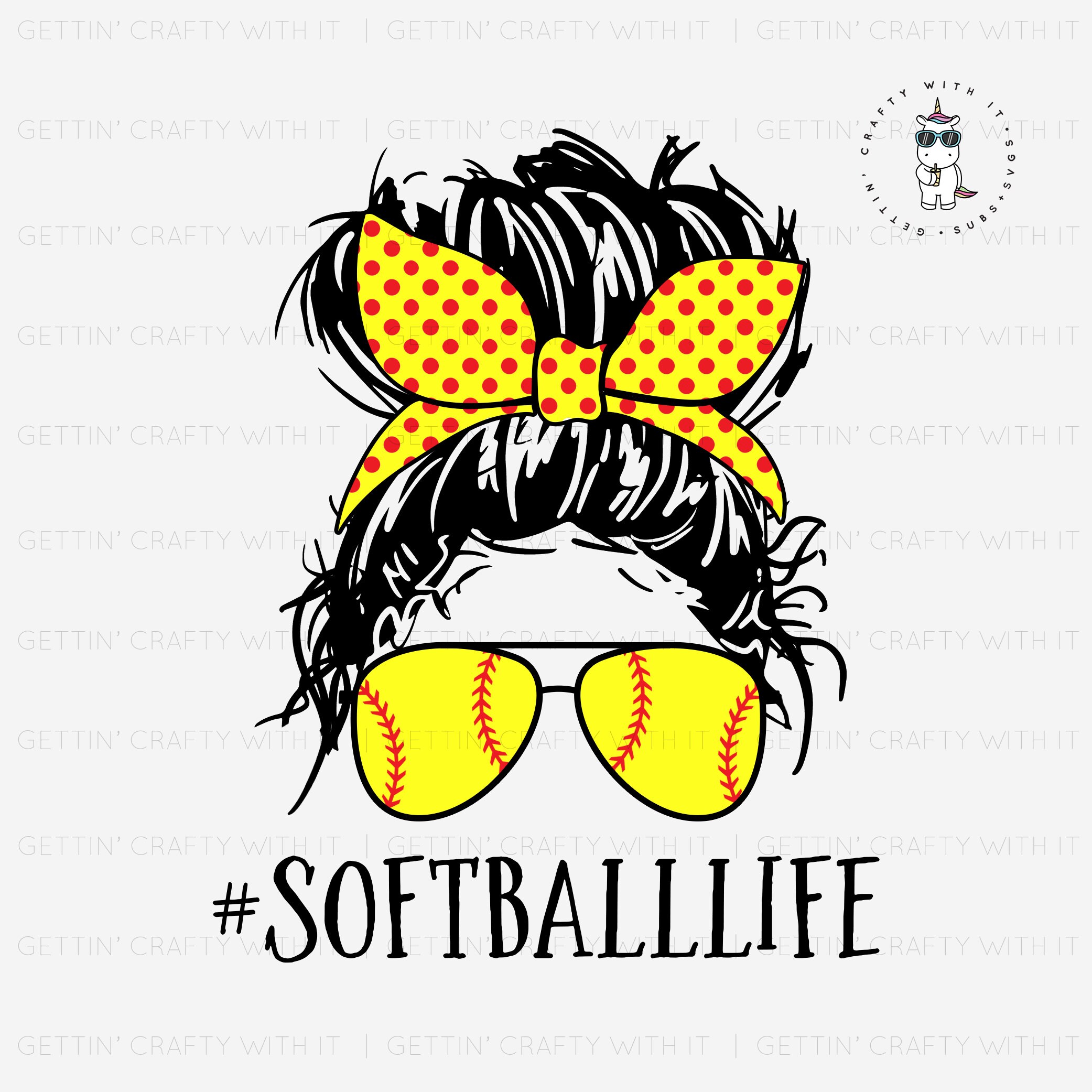 Softball Life PNG Digital Download Etsy