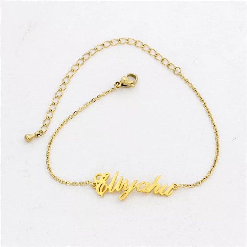 Personalized name anklet \u2022 Christmas gift \u2022 women gift \u2022 anklet with name \u2022 gift for women \u2022 name anklet \u2022 anniversary gift \u2022 trendy anklet