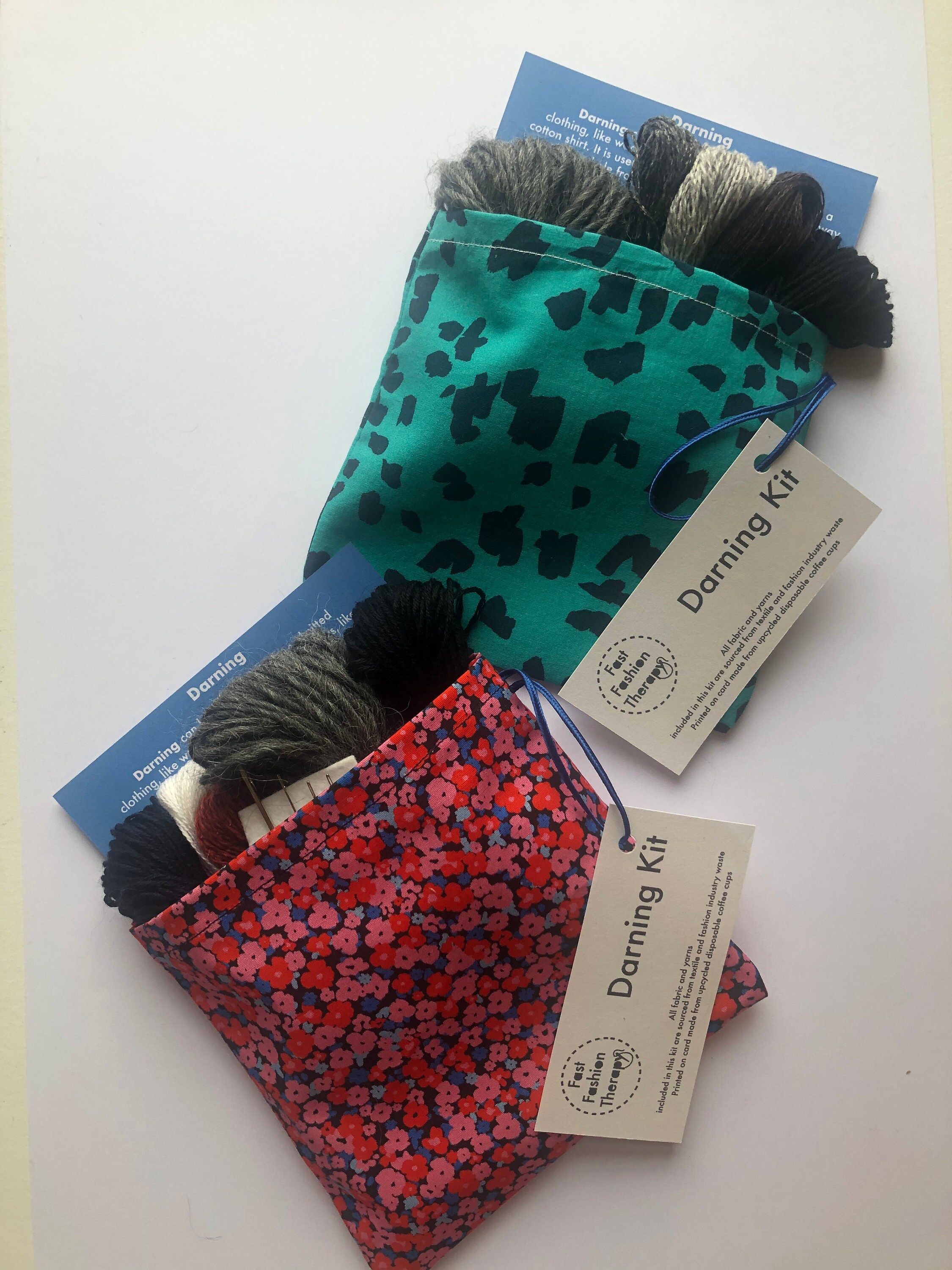 Darning Kit Knitwear Mending Kit Sustainable Cotton/wool Yarns