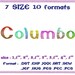 Columbo Blending Embroidery Fonts Machine Embroidery Designs Monogram ...