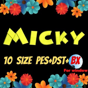 Micky Coffee embroidery fonts,PES,DST,BX file,Fancy font,Cartoon font,embroidery designs,machine embroidery fonts,machine embroidery