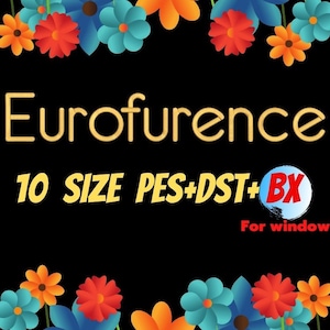 Eurofurence embroidery fonts,PES,DST,BX file,Basic font,Sans serif font,embroidery designs,machine embroidery fonts,machine embroidery