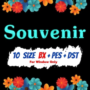 Souvenir embroidery fonts,PES,DST,BX font,embroidery designs,machine embroidery designs,Monogram Alphabet,embroidery design download