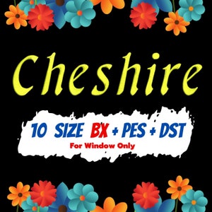 Cheshire embroidery fonts,PES,DST,BX font,embroidery designs,machine embroidery fonts,machine embroidery designs,Monogram Alphabet