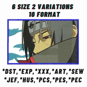 Anime Embroidery Design, Machine Embroidery Designs Instant Download.04