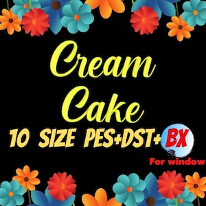 Cream Cake embroidery fonts,PES,DST,BX file,Script font,Calligraphy font,embroidery designs,machine embroidery fonts,machine embroidery