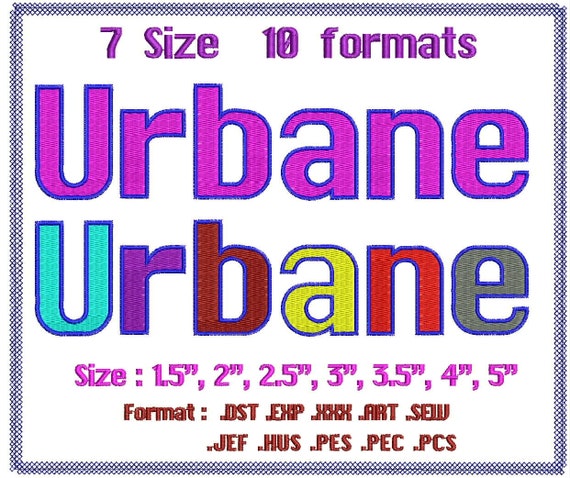 Fill+Satin Round Block 3 color Embroidery Fonts Machine Embroidery Designs Monogram Alphabet Letters Digital Font Download Instant Download