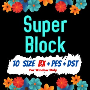 Super Block embroidery fonts,PES,DST,BX font,embroidery designs,machine embroidery designs,Monogram Alphabet,embroidery design download