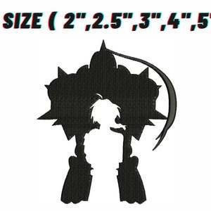 Anime Embroidery Design, Machine Embroidery Designs Instant Download FMA01