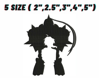 Anime Embroidery Design, Machine Embroidery Designs Instant Download FMA01