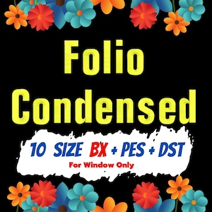 Folio Condensed embroidery fonts,PES,DST,BX file,embroidery designs,machine embroidery fonts,machine embroidery designs,Monogram Alphabet