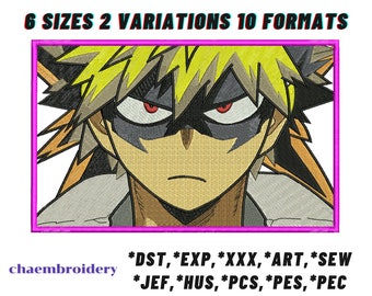Anime Embroidery Design, Machine Embroidery Designs Instant Download.09