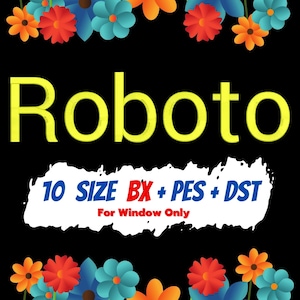 Roboto embroidery fonts,PES,DST,BX file,Basic font,Sans serif font,embroidery designs,machine embroidery fonts,machine embroidery designs