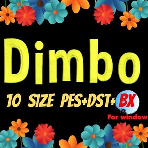 Dimbo embroidery fonts,PES,DST,BX file,Fancy font,Cartoon font,embroidery designs,machine embroidery fonts,machine embroidery
