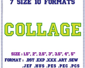 Fill+Satin Round Block 3 color Embroidery Fonts Machine Embroidery Designs Monogram Alphabet Letters Digital Font Download Instant Download