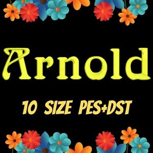 Arnold embroidery fonts,PES,DST,embroidery designs,machine embroidery fonts,machine embroidery designs,Monogram Alphabet Letters